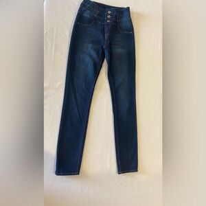 🛍️🛍️🛍️ Refuge High Waist Stretchy Jean, sz 4, Used, blue